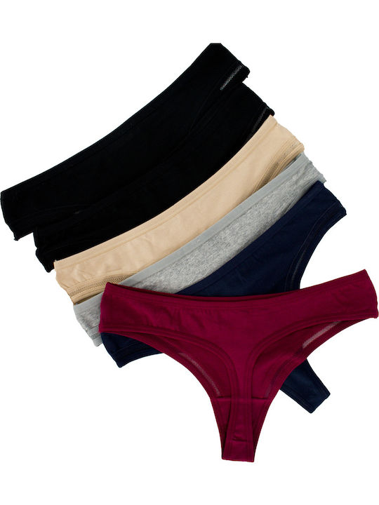 Γυναικεία String MultiPack Multicolour