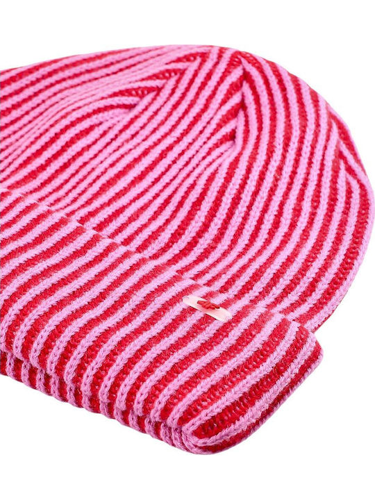 Beanie Männer Beanie Gestrickt in Fuchsie Farbe
