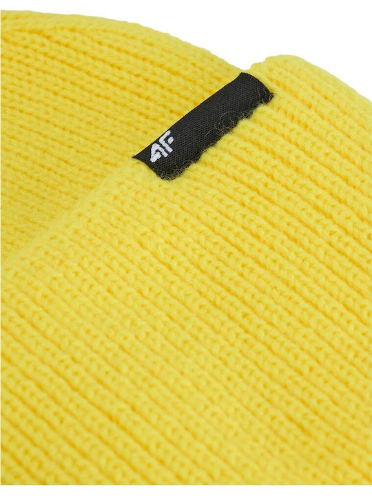 Beanie Männer Beanie Gestrickt in Gelb Farbe