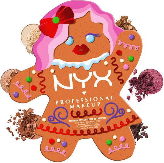NYX Professional Makeup Face Παλέτα με Σκιές Ματιών Matte σε Στερεή Μορφή 8gr