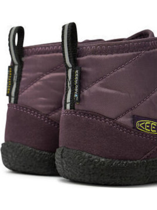 Ghete de Zăpadă Copii cu Șireturi Violet