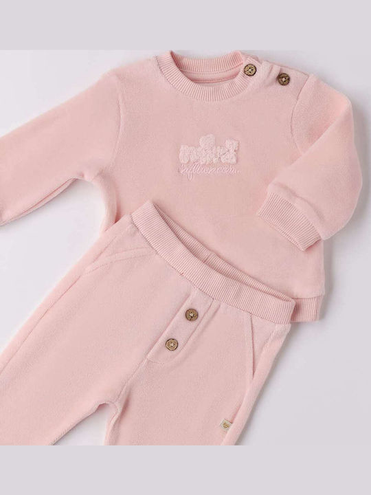 Kids Sweatpants Set Pink