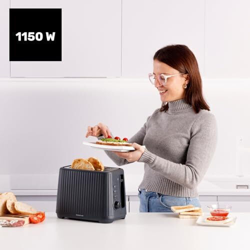Taurus Φρυγανιέρα 2 Θέσεων 1150W Μαύρη