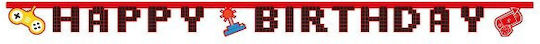 Gaming Party Birthday Garland 200 Cm 93776 Bal-93776-gaming