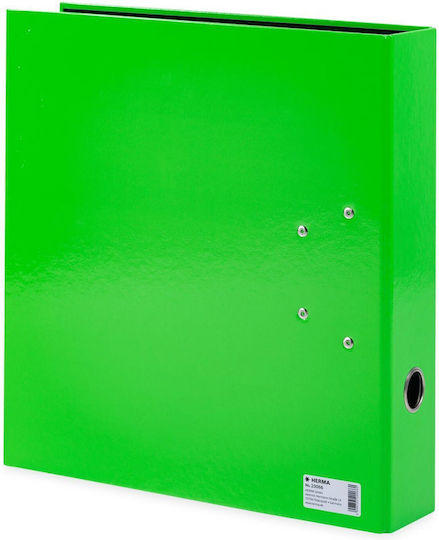Herma A4 Binder Neon Green 7 Cm Wide Children's Ring Binder Solid Color File Folder In Bright Neon Color Boys Girls