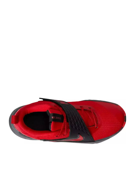 Team Hustle D 12 Kids Sports Shoes Basketball with Laces Red