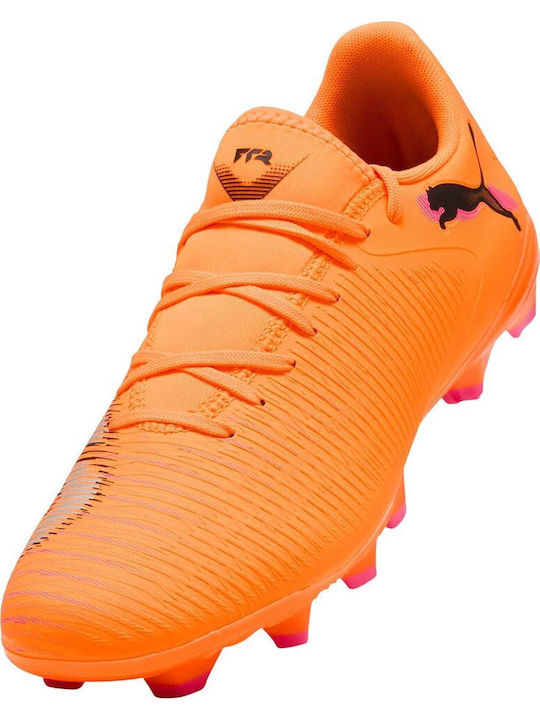 PUMA Future 8 Play FG/AG Football Shoes with Cleats Orange