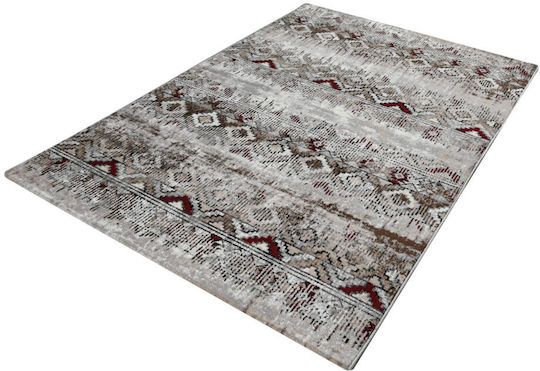Polcarpet Synthetisch,Polyester/Cotton/Leather Bordo Grey