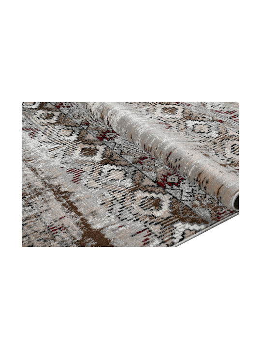 Polcarpet Covor Rectangular Bordo Grey