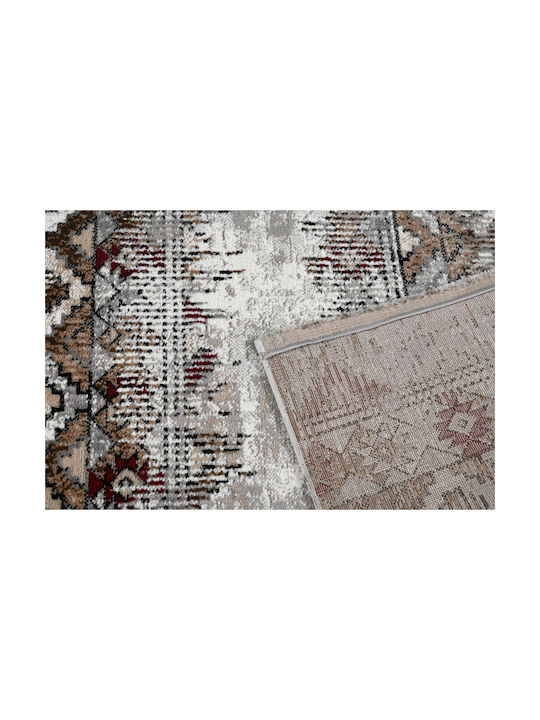 Polcarpet Covor Rectangular Bordo Grey