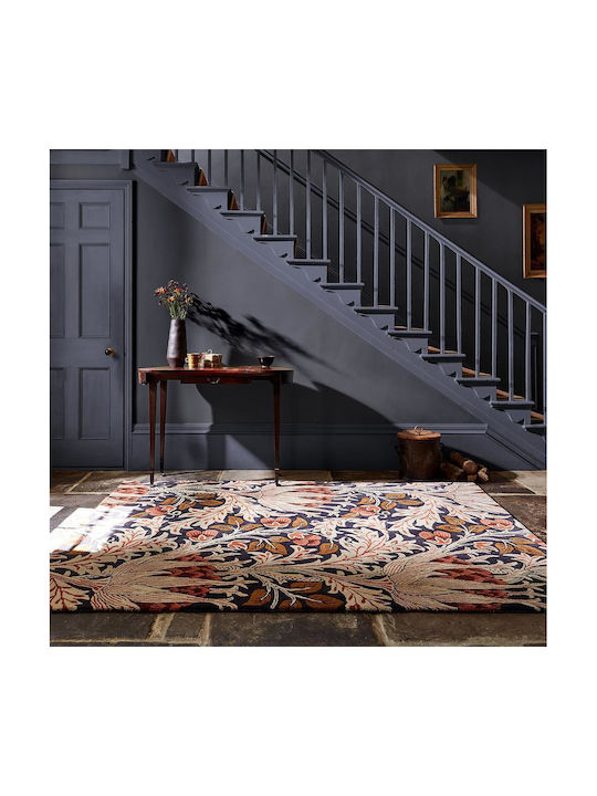 Morris & Co Artichoke Handgefertigt Teppich Rechteckig Synthetisch,Polyester/Cotton/Leather Amber/charcoal