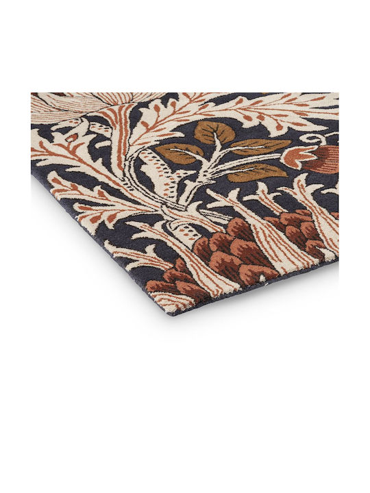Morris & Co Artichoke Handgefertigt Teppich Rechteckig Synthetisch,Polyester/Cotton/Leather Amber/charcoal