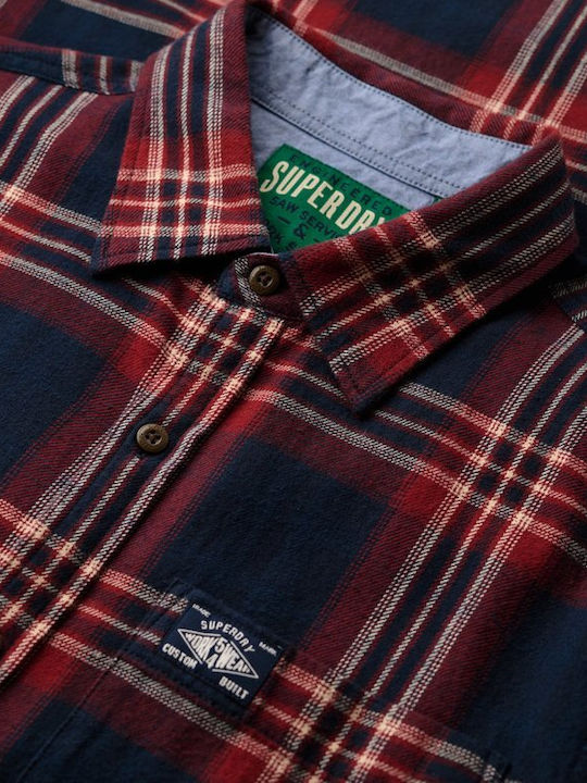 Lumberjack Lumberjack Long-sleeved Cotton Shirt Checked Blue Red