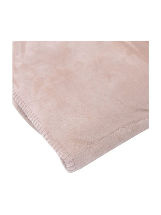 Furry Double Blanket 200x150cm Beige