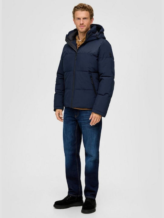 Μπουφάν Puffer Navy Blue