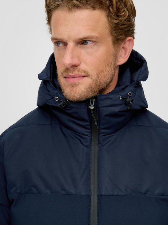 Μπουφάν Puffer Navy Blue
