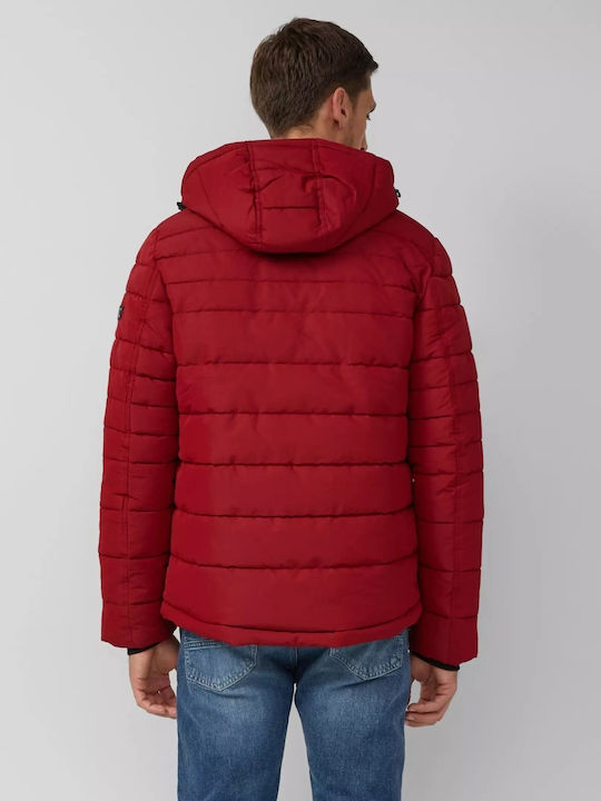 3 in 1 Winter Jacket Puffer Dark Red