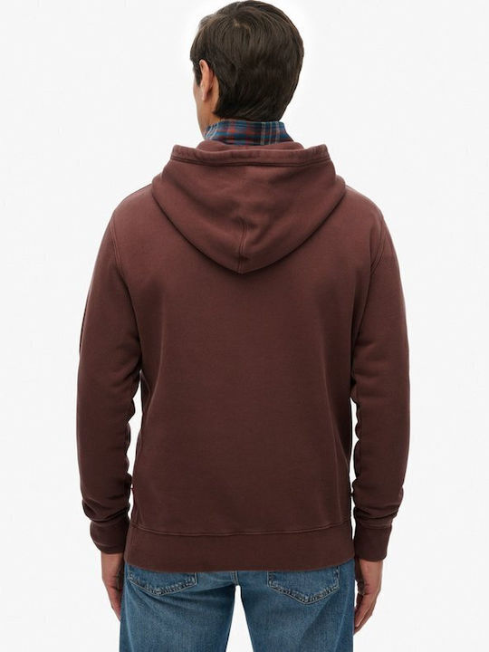 Micro Sweatshirt mit Kapuze Brown