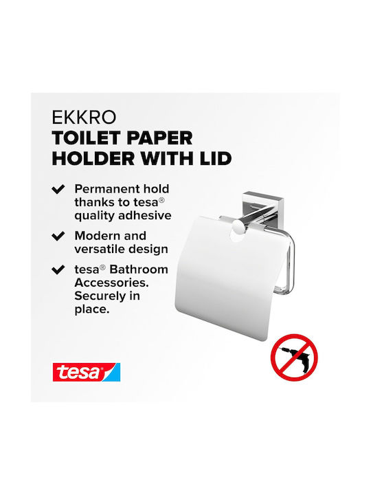 Tesa Wall-mounted Paper Holder Metallic Silver