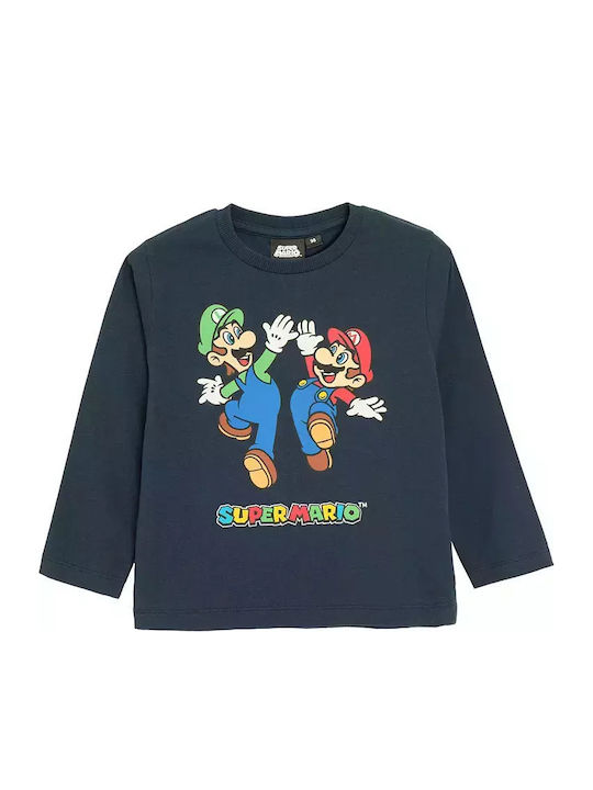Cool Club Παιδική Πιτζάμα Navy Μπλε Super Mario