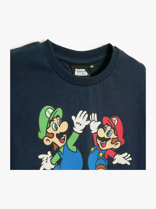 Cool Club Παιδική Πιτζάμα Navy Μπλε Super Mario