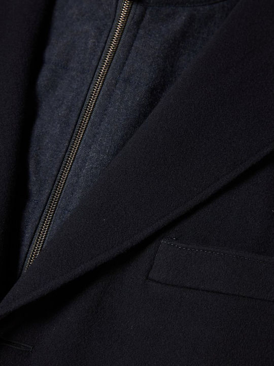 Herren Mantel Blau