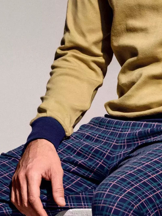 Infioreuomo Χειμερινή Ανδρική Πιτζάμα Κίτρινη Infioreuomo Χειμερινή Ανδρική Πιτζάμα Κίτρινη