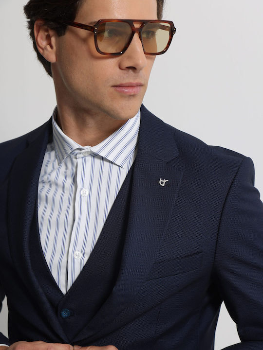 Herrenanzug mit Weste Navy Blue