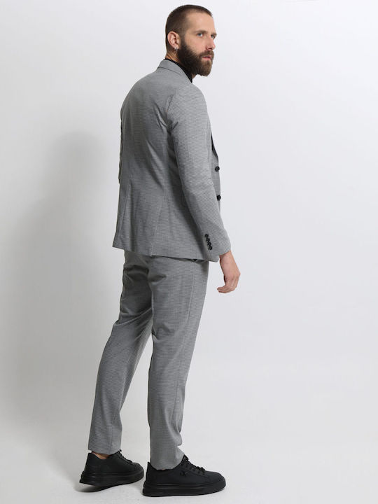 Herrenanzug mit Weste Grey