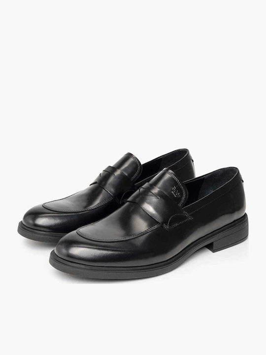 Men's Leather Loafers Black