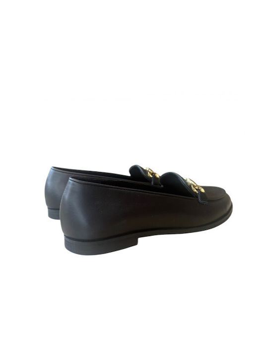 Lederne Damen Ballerinas in Schwarz Farbe