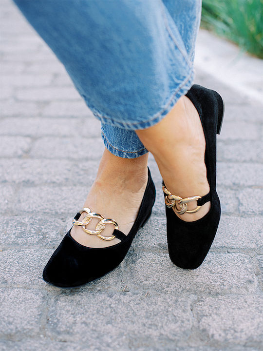 Damen Ballerinas in Schwarz Farbe