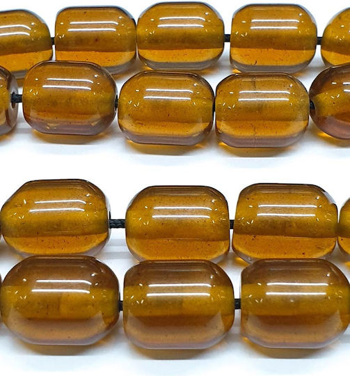 Roloi Komboloi Resin Worry Beads with 21 Beads Honey 32cm