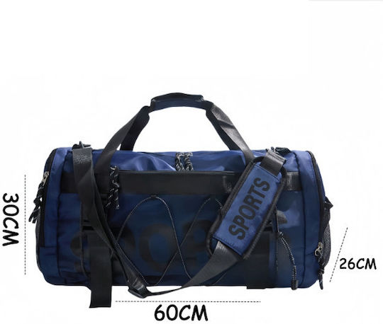 Sack Voyage Back 47lt Navy Blue Fabric L60xW26xH30cm