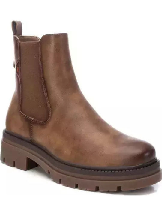 Damen Chelsea Stiefeletten Braun