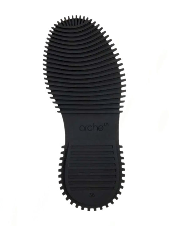 Leder Stiefeletten Damen Schwarz