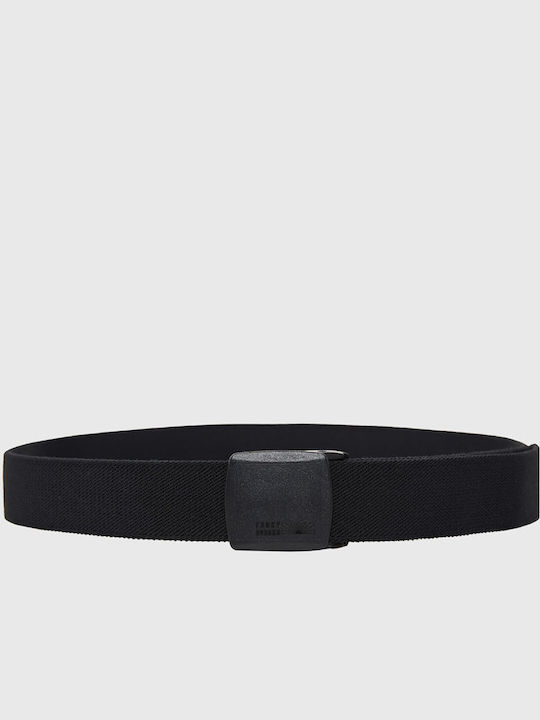 Elastic Men's Belt Fabric Knitted Black
