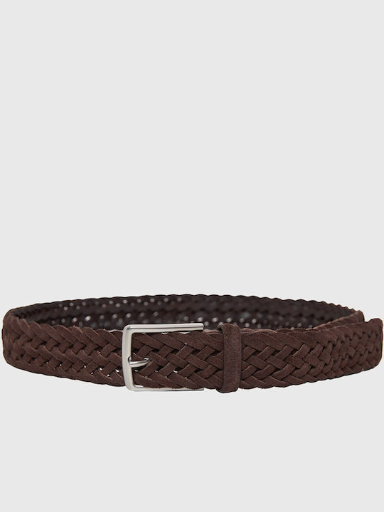 Funky Buddha Men's Belt Leather Brown Funky Buddha Men's Belt Leather Brown