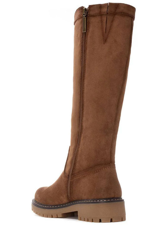 Suede Women's Boots Brown
