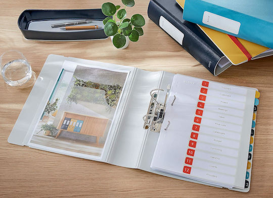 Leitz Clipboard Accordion for Paper A4 Gray 1pcs