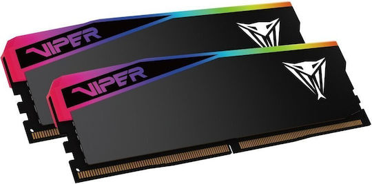 Patriot Viper Rgb Elite 64GB DDR5 RAM с 2 модула (2x32GB) и Скорост 6400 за Настолен Компютър