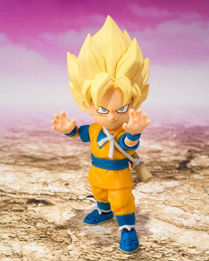 Dragon Ball S.h Figuarts Super Saiyan Son Goku Mini Φιγούρα Δράσης 8cm