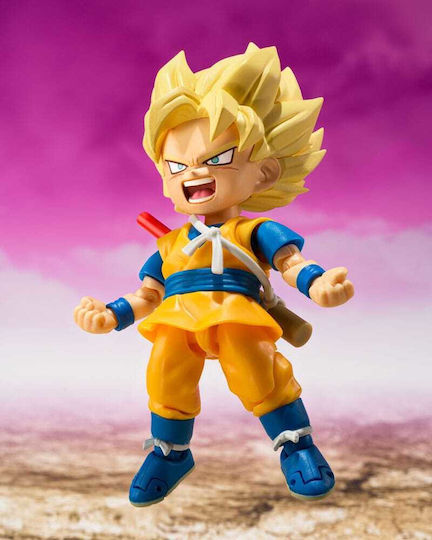 Dragon Ball S.h Figuarts Super Saiyan Son Goku Mini Φιγούρα Δράσης 8cm
