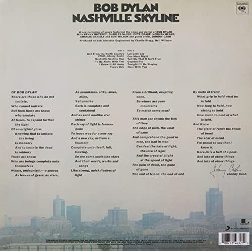 Bob Dylan Nashville Skyline 1 Vinyl