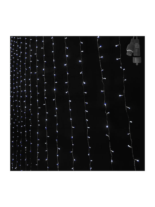 100 Lichterketten LED 0.9m. x 80cm Warmes Weiß Typ Vorhang 1Stück (Ohne Transformer)
