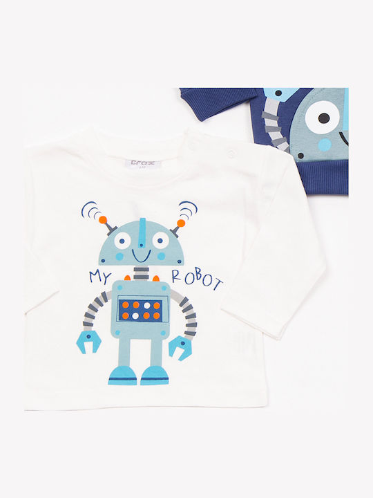Kids Tracksuit Set With Jacket Indigo 3 Pieces