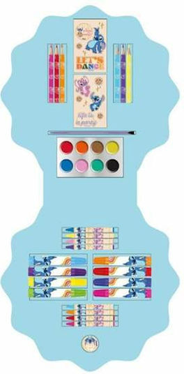 Set de Colorat și Pictat de 34 de Piese Disney Lilo & Stitch