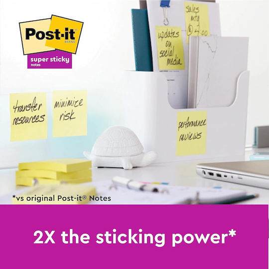 Post-it Haftnotizen im Würfel 90 Blätter Gelb 7.6x7.6cm Set 6Stück