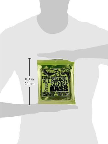 Ernie Ball Set of Nickel Wound Strings for Bass Slinky Bass 4-String Regular / Short Scale 50 - 105"