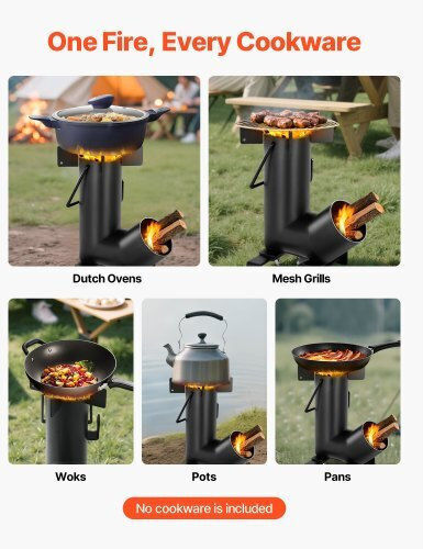 Vevor Rocket Ξυλόσομπα για Camping